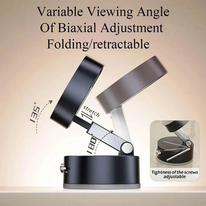 “Magnetic Phone Holder with Vacuum Grip — Zero Wobble, Full 360° Control.”