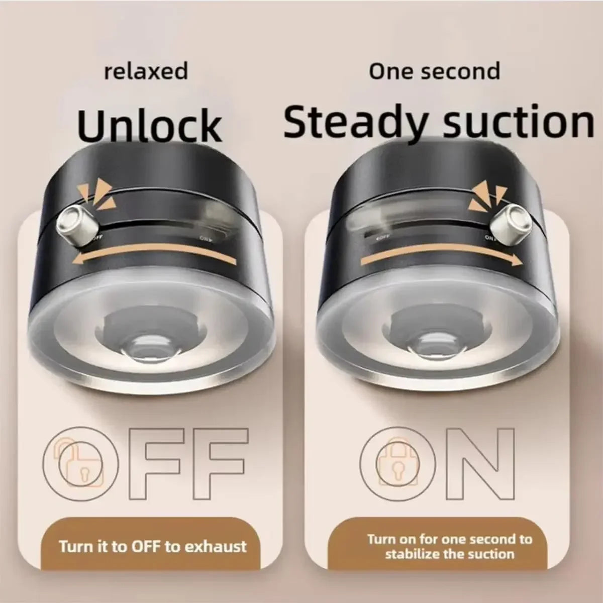 “Magnetic Phone Holder with Vacuum Grip — Zero Wobble, Full 360° Control.”