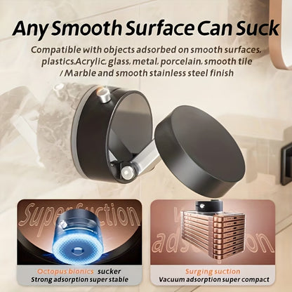 “Magnetic Phone Holder with Vacuum Grip — Zero Wobble, Full 360° Control.”