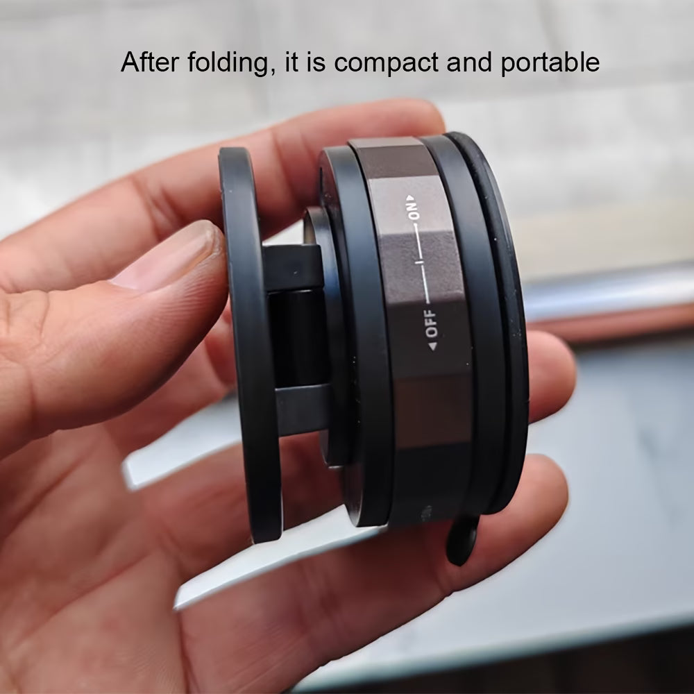 “Magnetic Phone Holder with Vacuum Grip — Zero Wobble, Full 360° Control.”